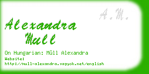 alexandra mull business card